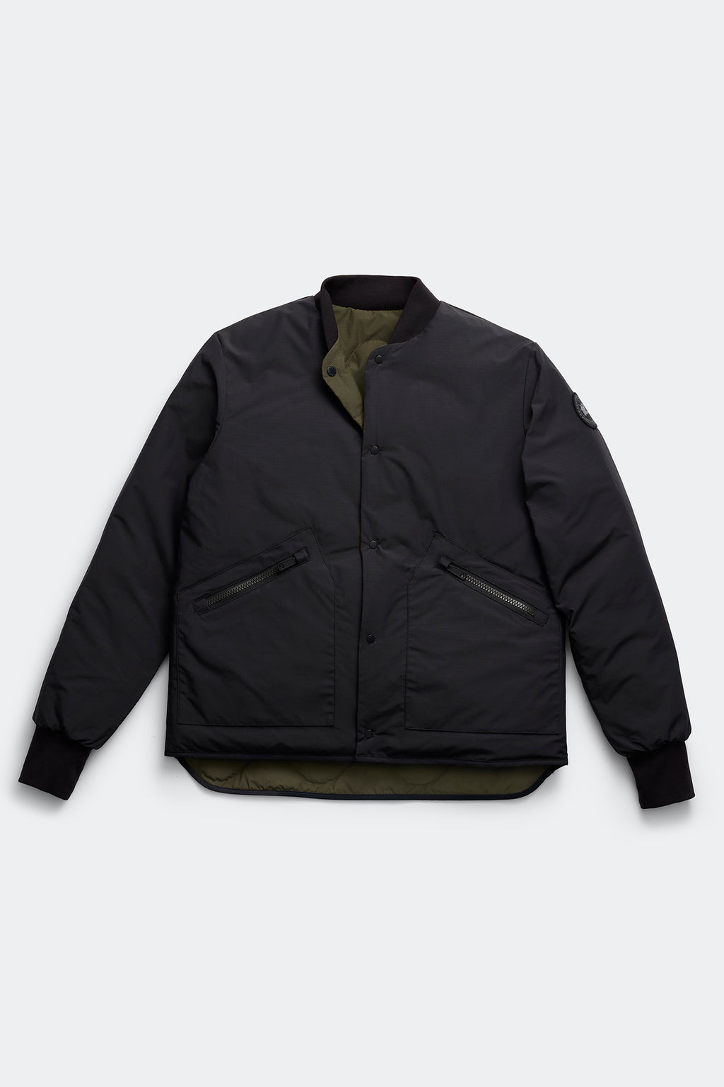 Boswell Reversible Liner Jacket Black Label (Men) - Military Green/Black - Image 11