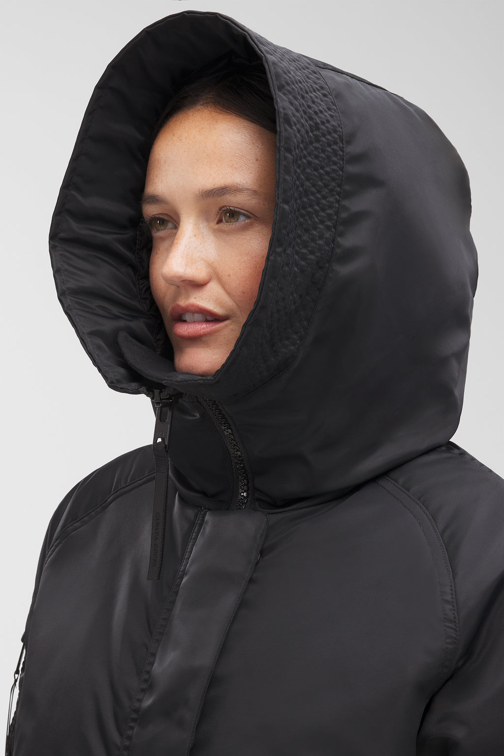 Everleigh Bomber Performance Satin (Women) - Black