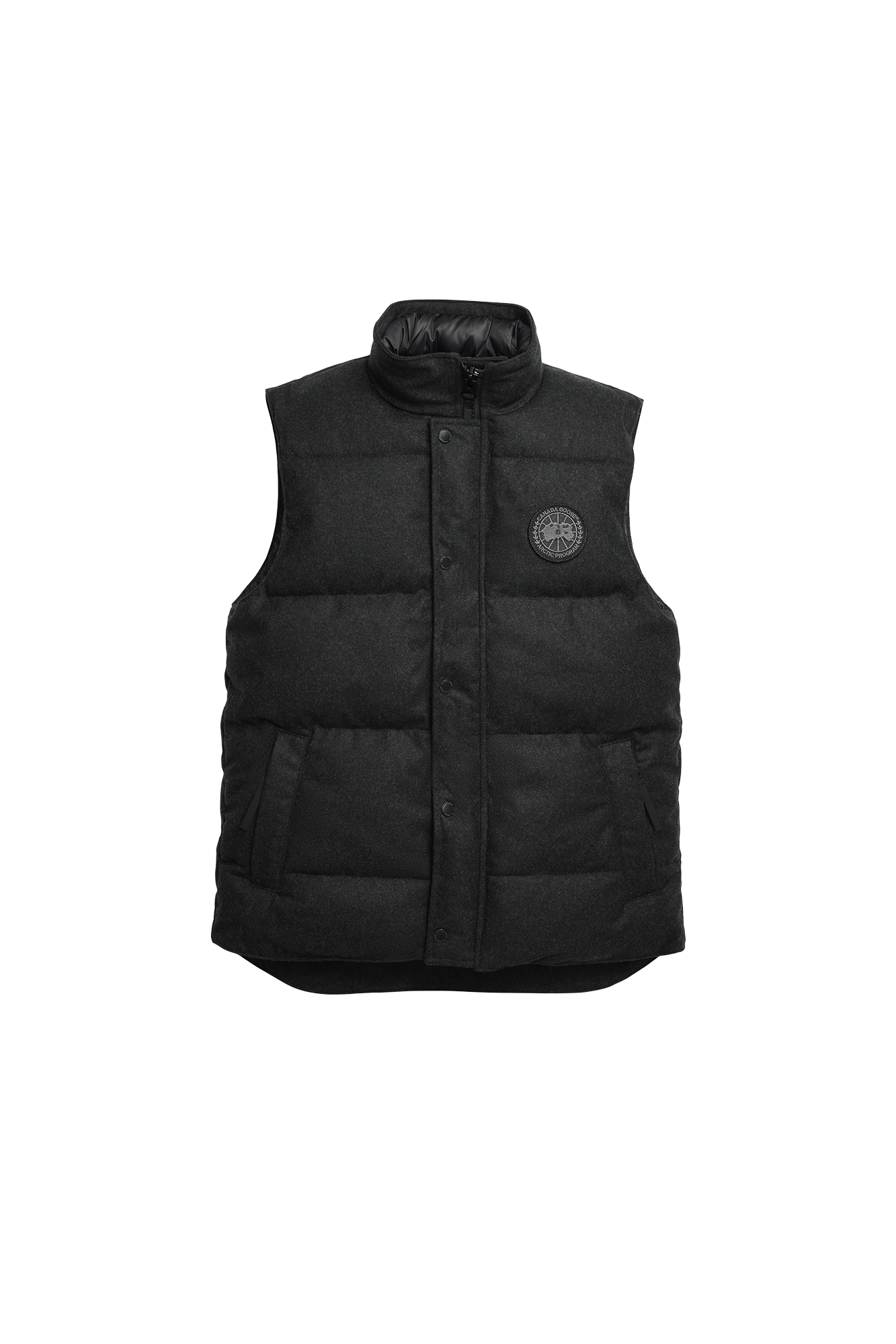 Garson Vest Wool (Men) - Carbon Melange