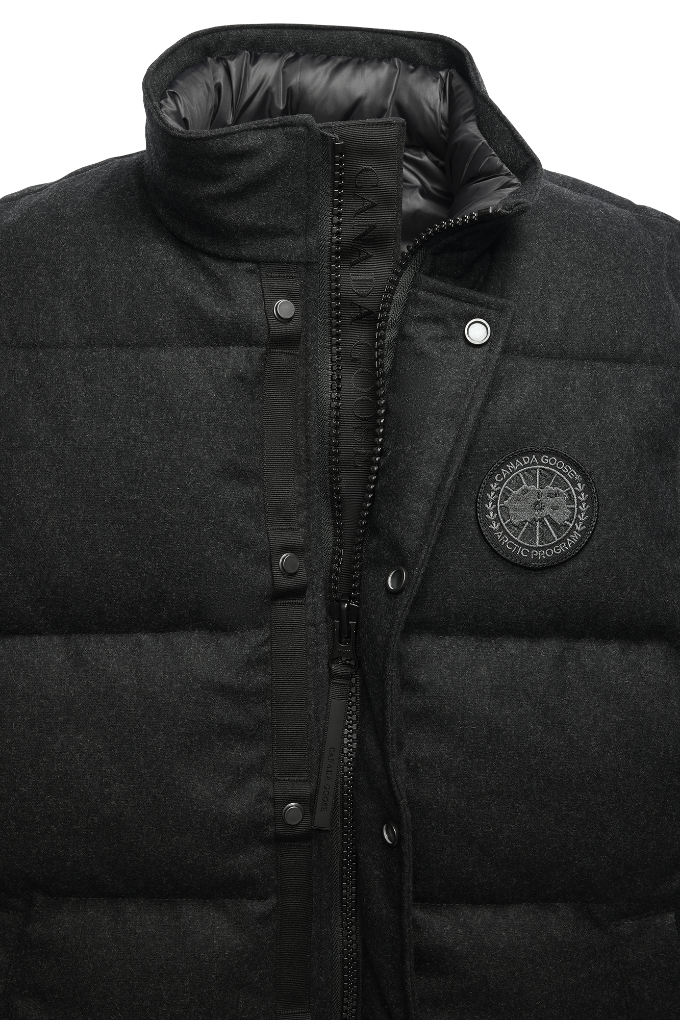 Garson Vest Wool (Men) - Carbon Melange