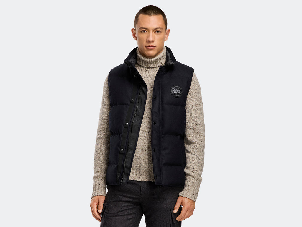 Garson Vest Wool (Men) - Atlantic Navy Melange