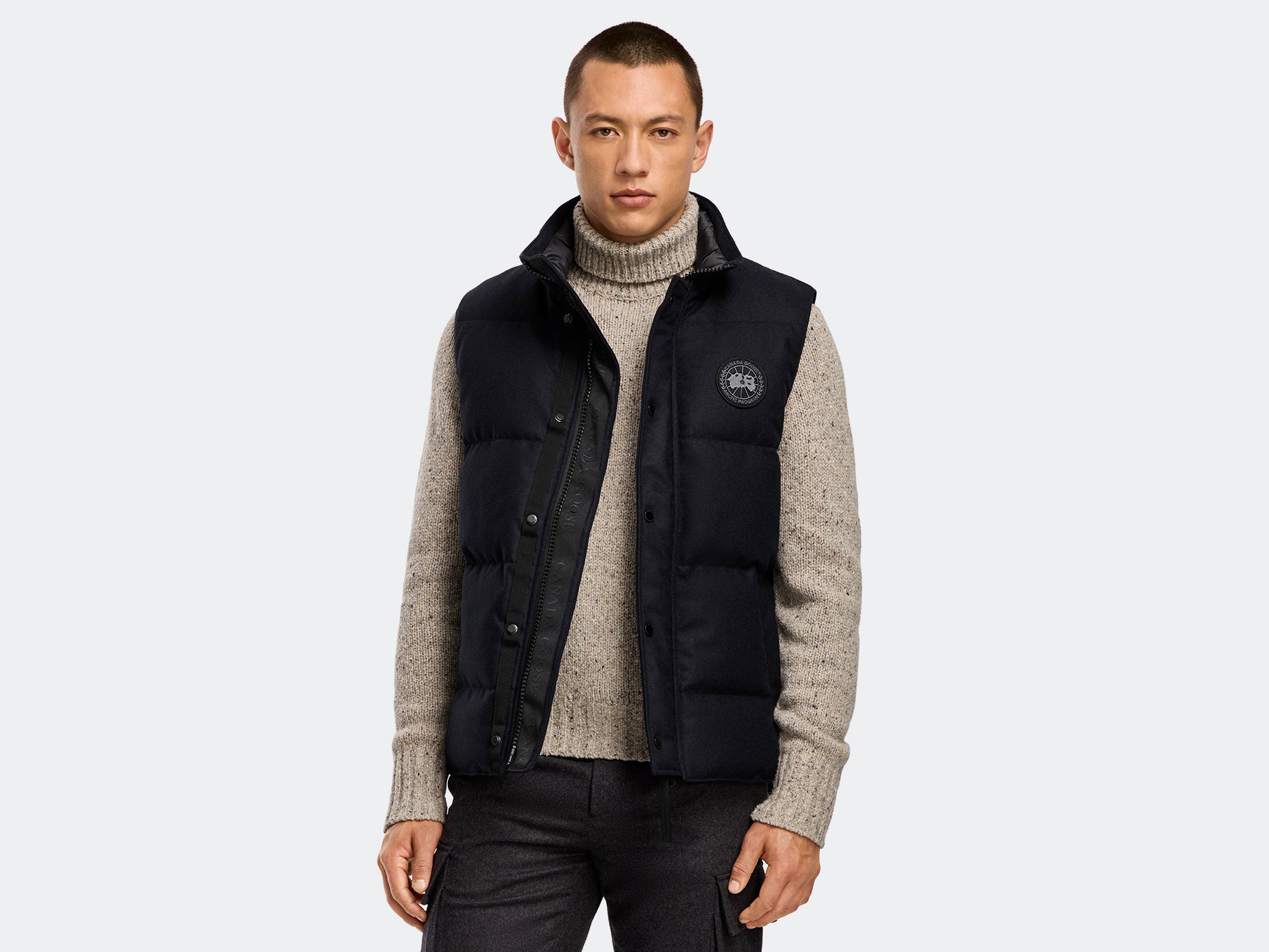 Garson Vest Wool (Men) - Atlantic Navy Melange