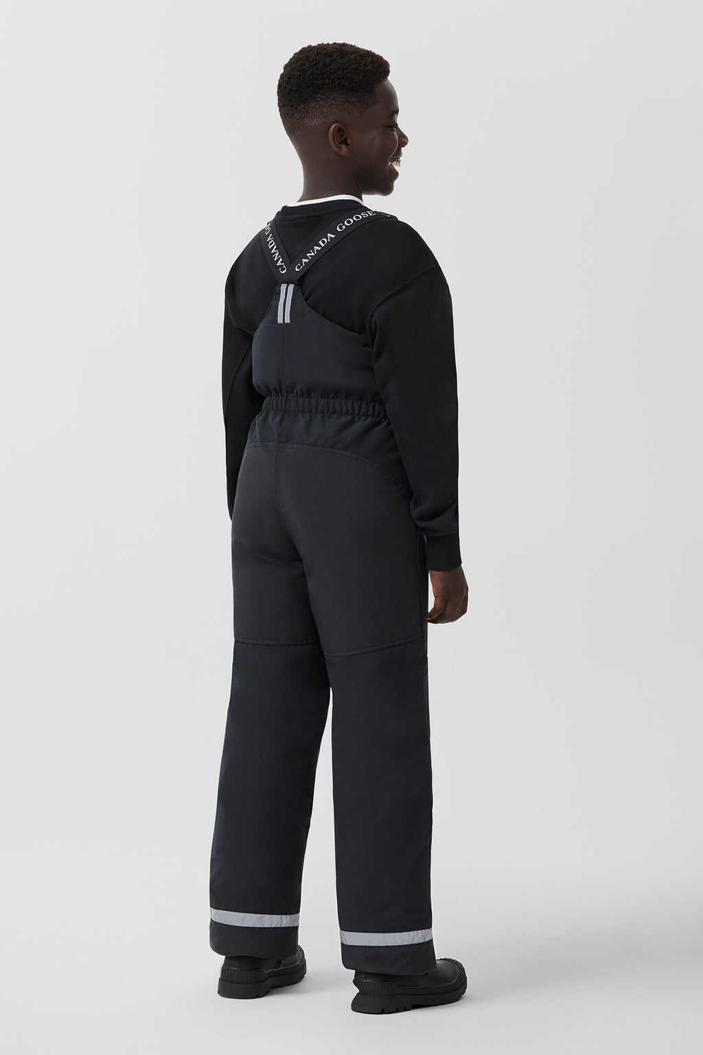 Youth Eaglet Bib Overall (Kids) - Black - Image 4