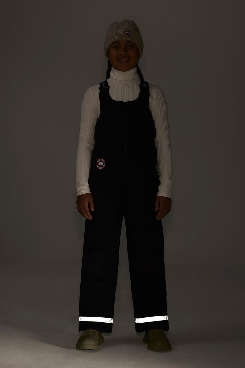 Youth Eaglet Bib Overall (Kids) - Black - Image 5