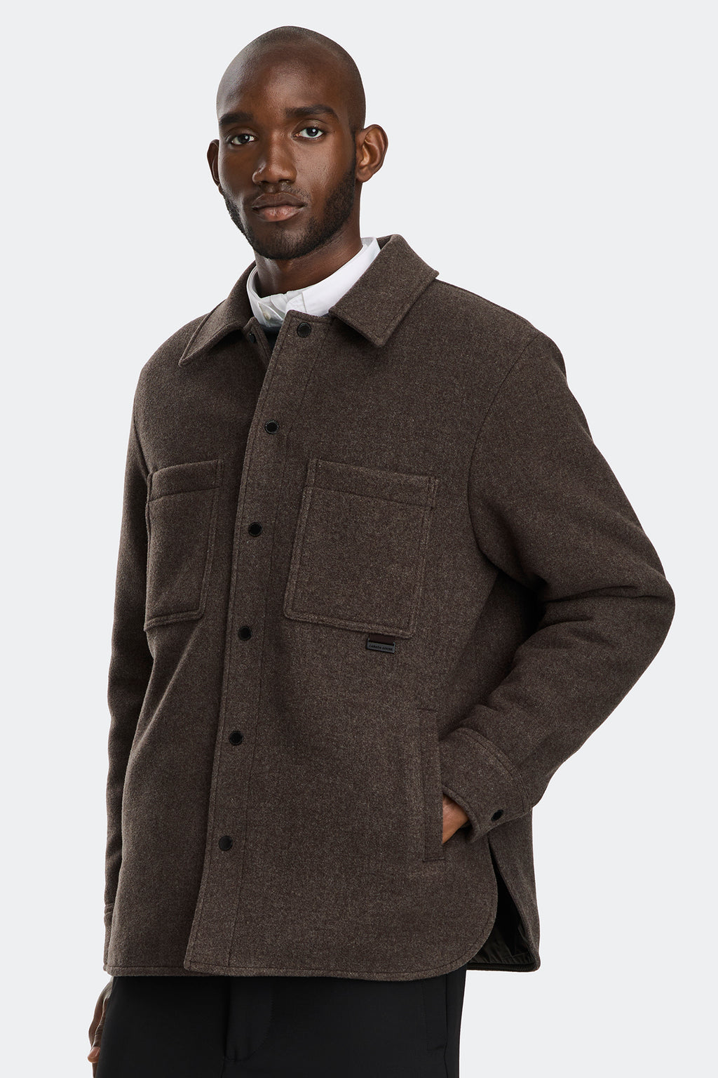 Atkinson Shirt Jacket - Heather Espresso