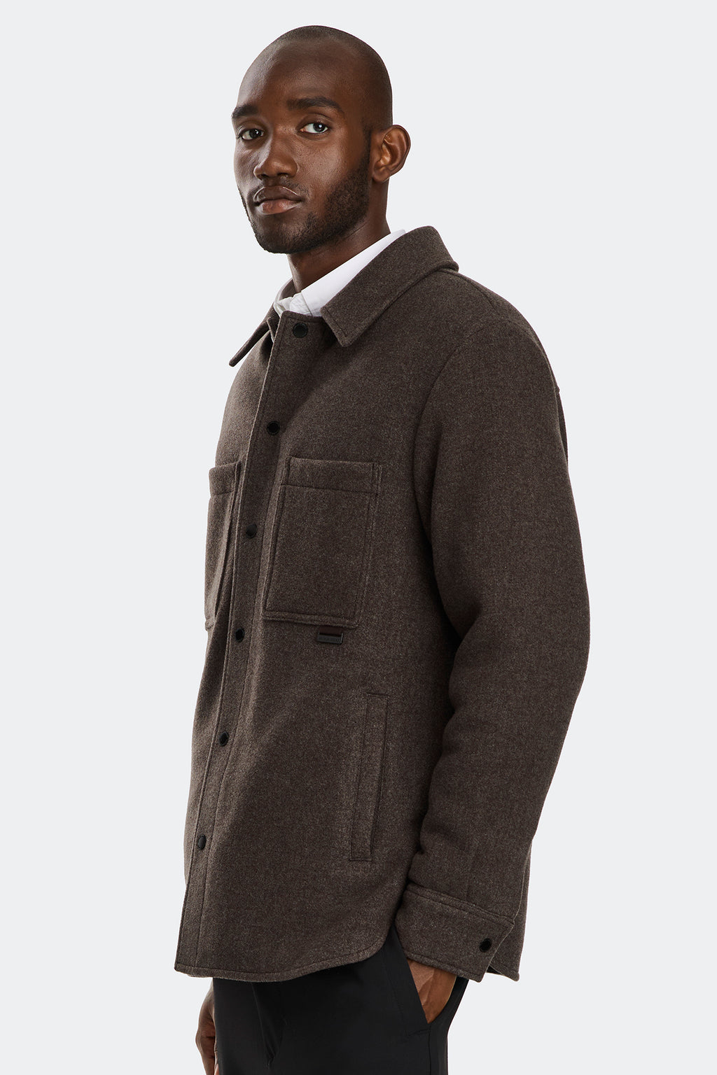 Atkinson Shirt Jacket - Heather Espresso