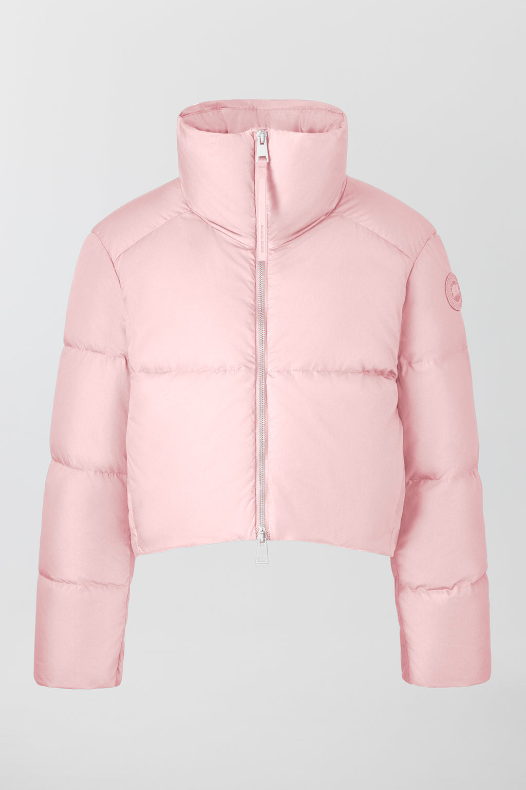 Garnet Cropped Puffer (Women) - Pink Quartz