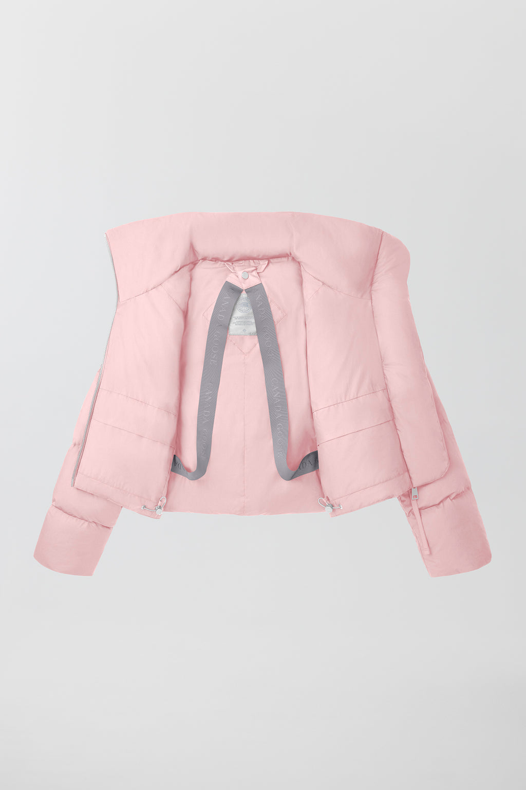 Garnet Cropped Puffer (Women) - Pink Quartz
