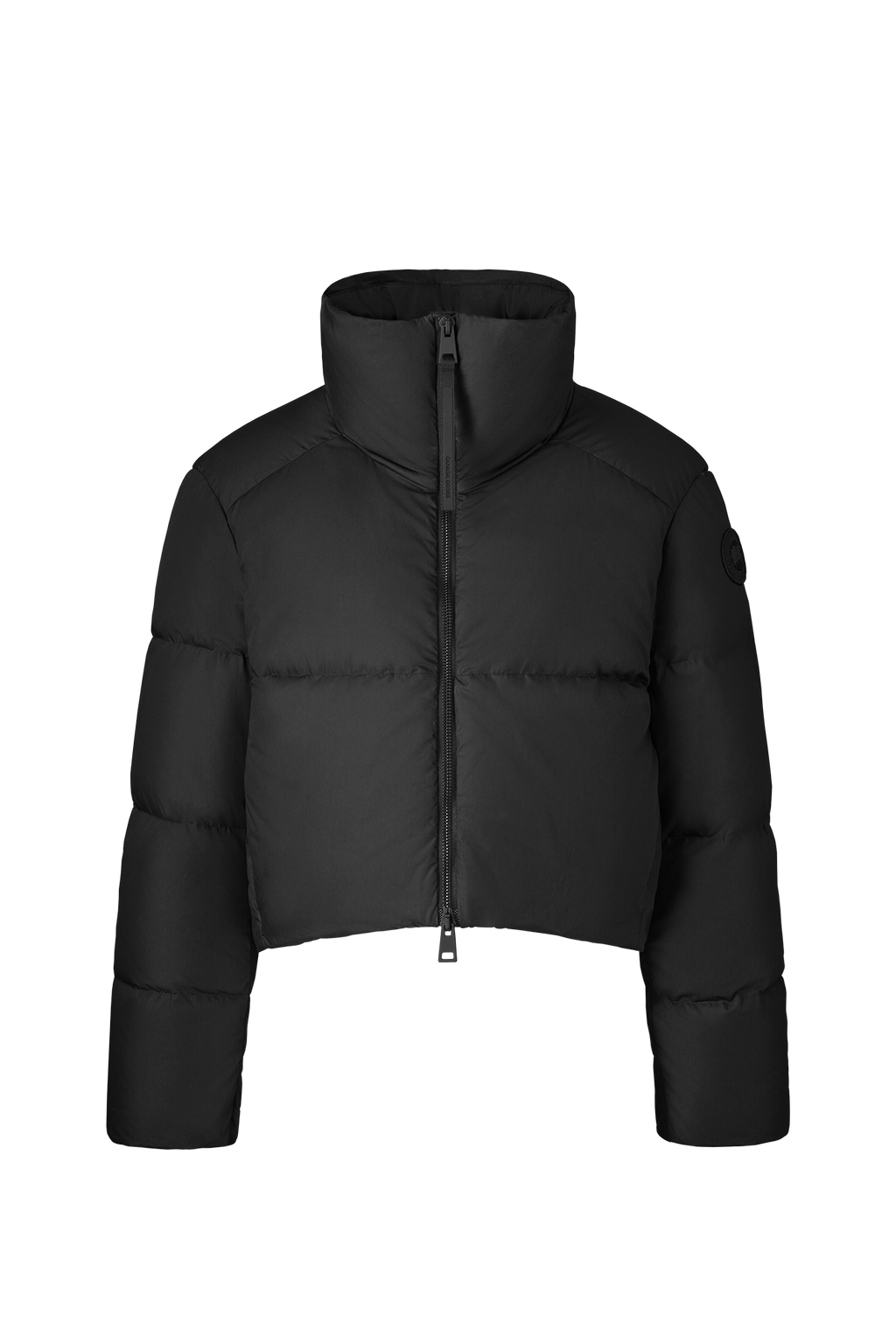 Garnet Cropped Puffer (Women) - Black