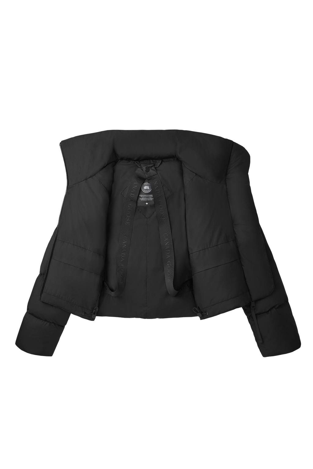 Garnet Cropped Puffer (Women) - Black