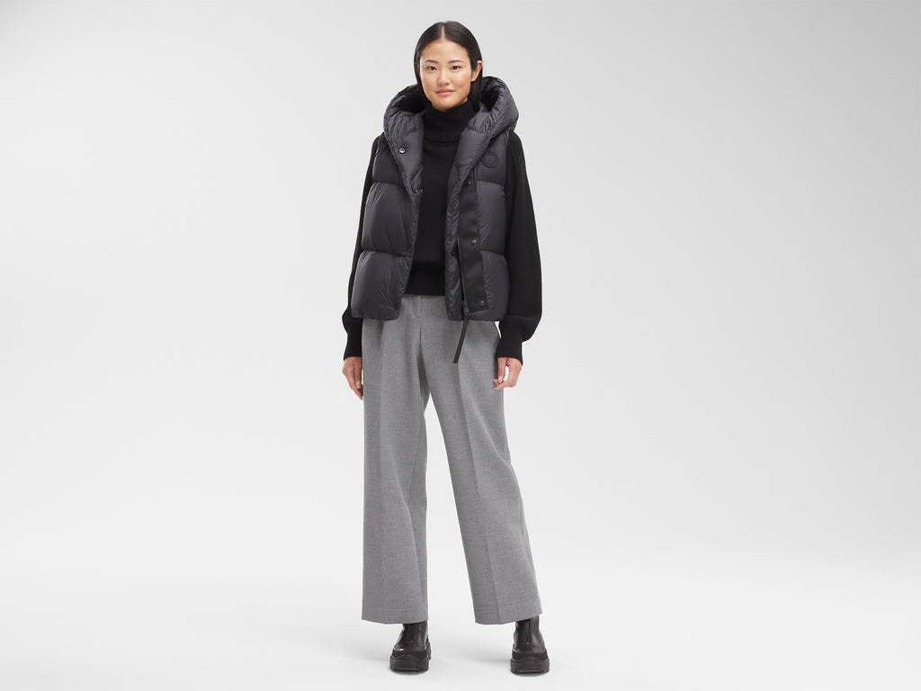 Rhoda Hooded Vest (Women) - Black