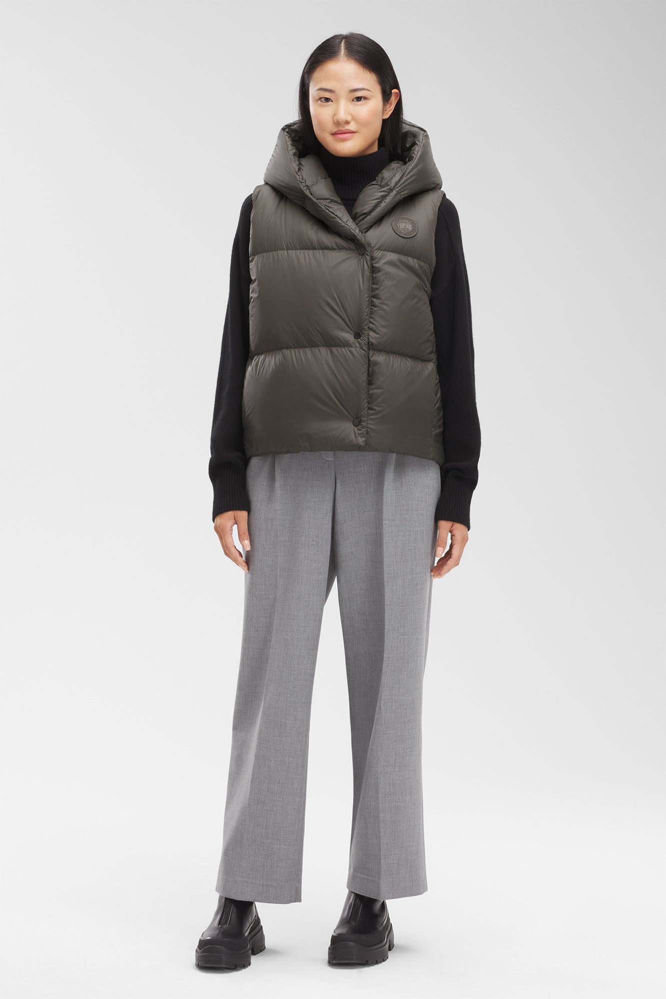 Rhoda Hooded Vest (Women) - Volcano