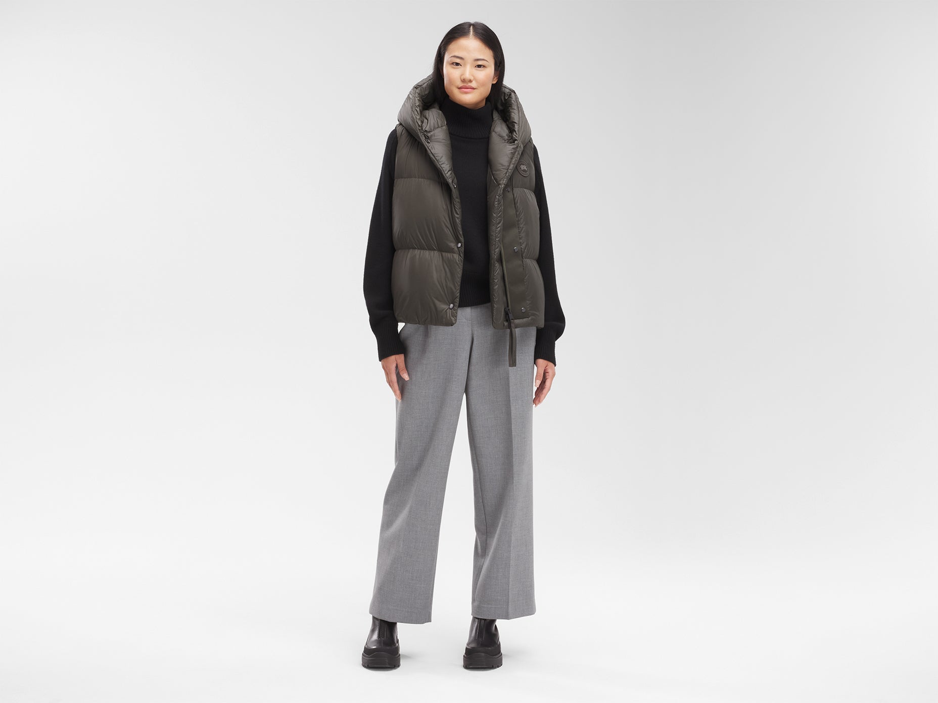 Rhoda Hooded Vest (Women) - Volcano