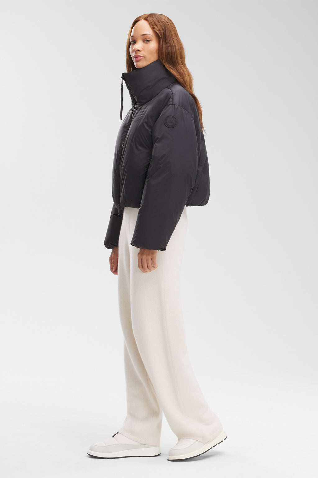 Spessa Cropped Jacket (Women) - Black