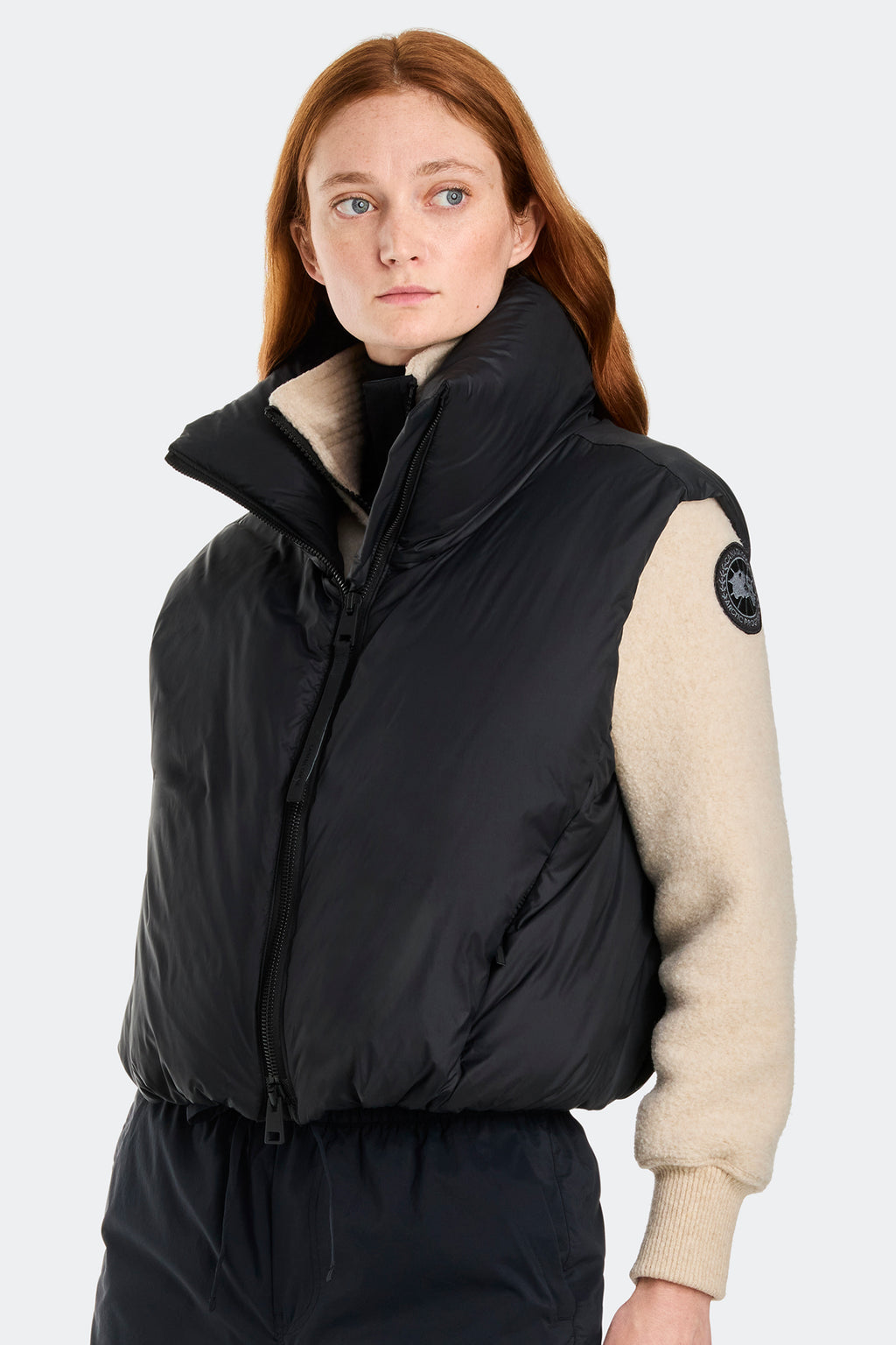 Spessa Cropped Vest (Women) - Black