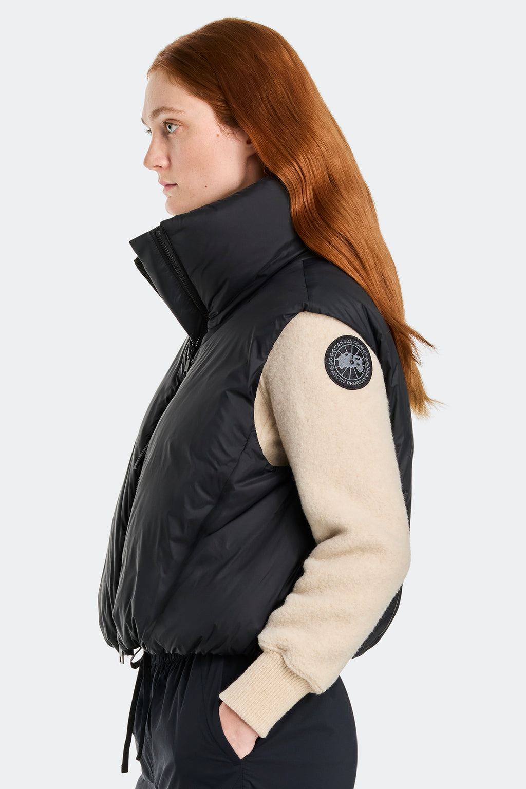 Spessa Cropped Vest (Women) - Black