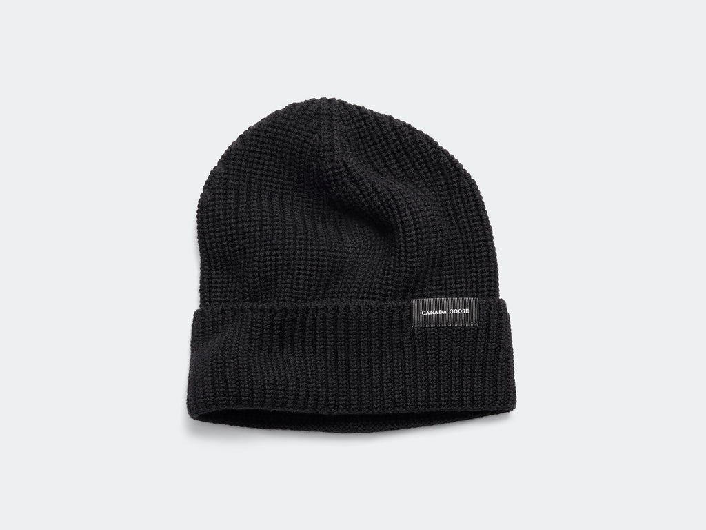 Rib Toque Wordmark - Black