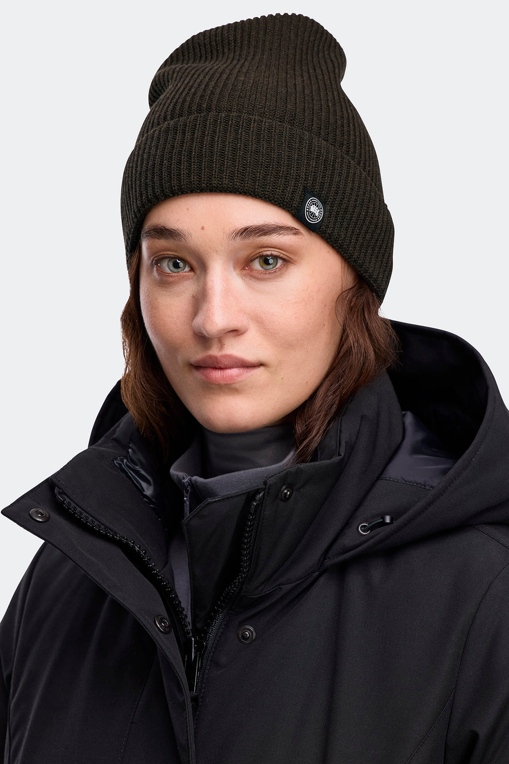 Cotton Rib Toque - Heather Espresso - Image 3