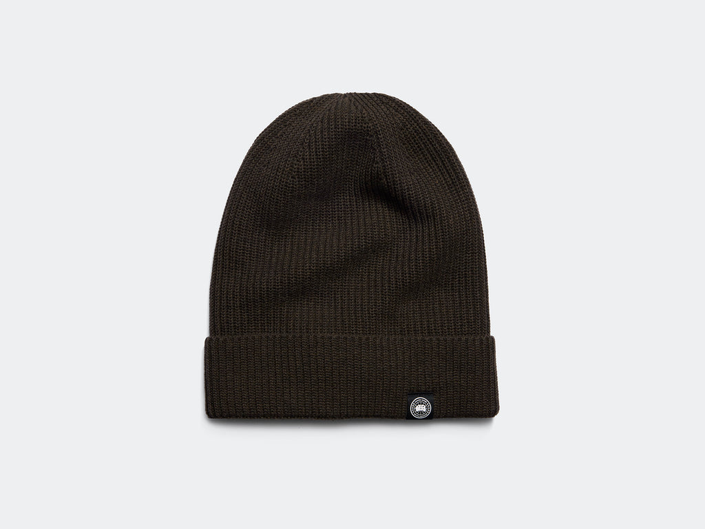 Cotton Rib Toque - Heather Espresso