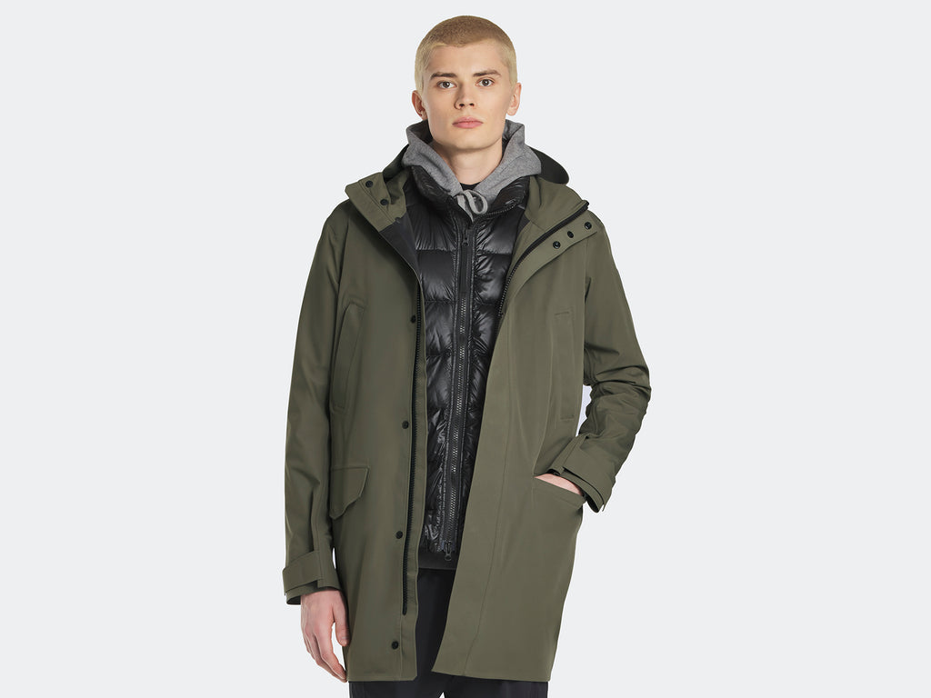 Barclay Rain Jacket Black Label (Men) - Smokey Sage