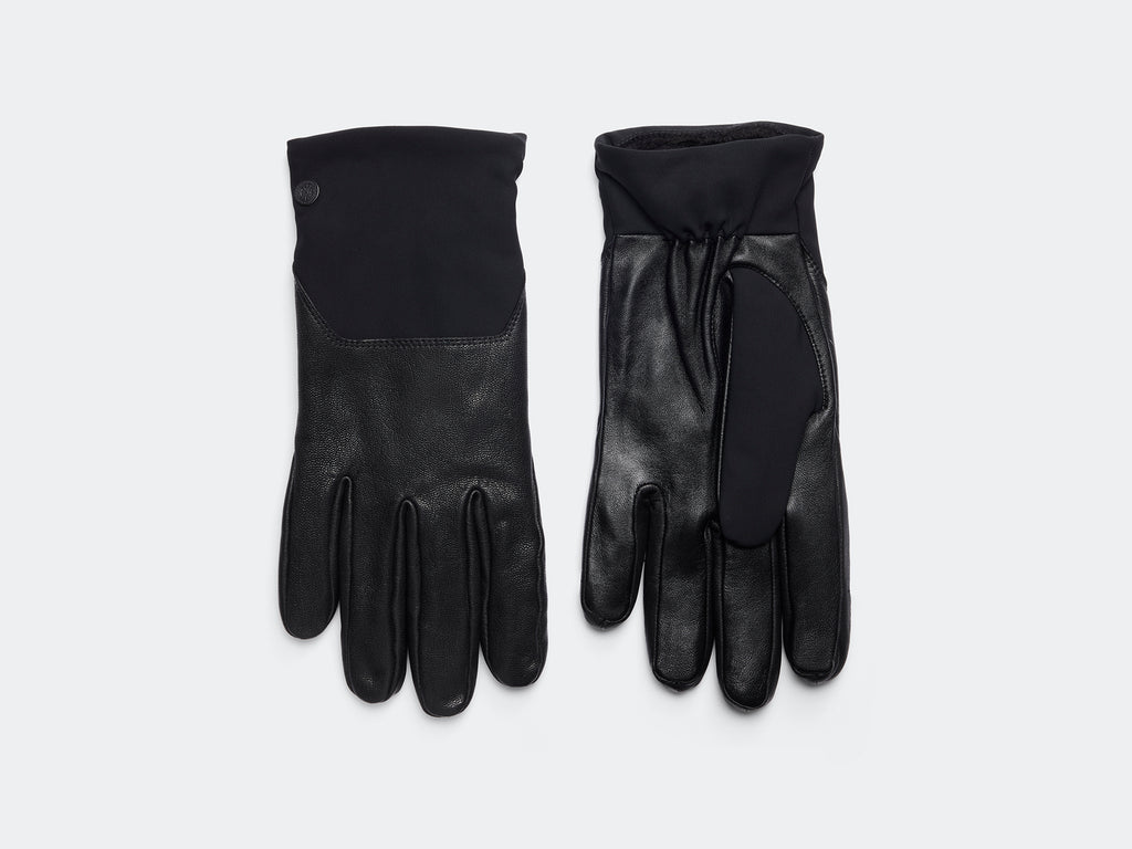 Mixed Media Glove (Men) - Black