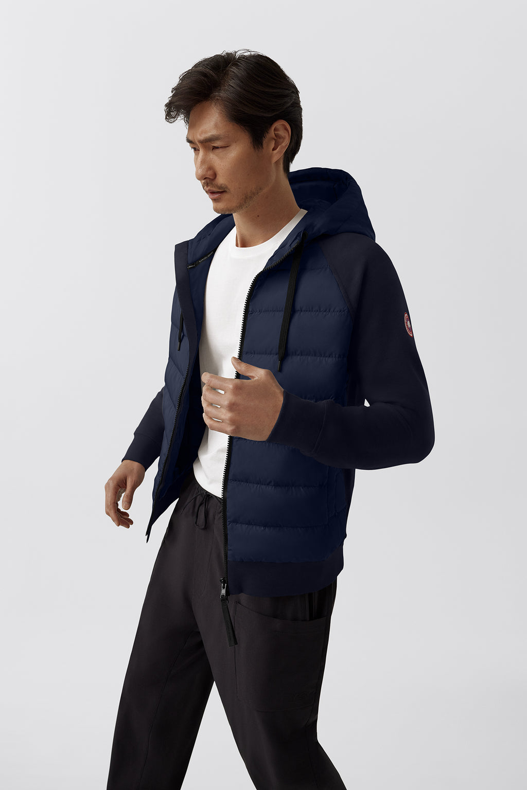 HyBridge® Huron Full Zip Hoodie (Men) - Atlantic Navy