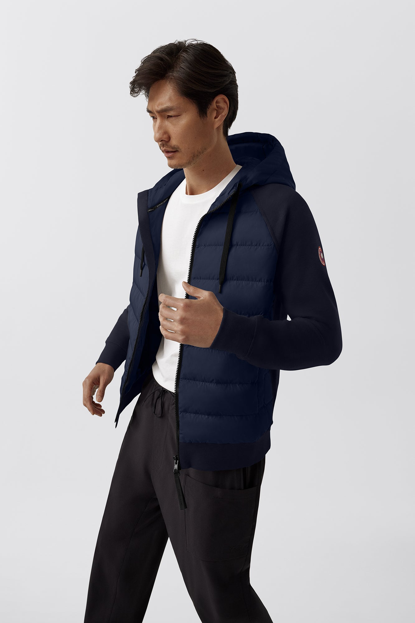 HyBridge® Huron Full Zip Hoodie (Men) - Atlantic Navy