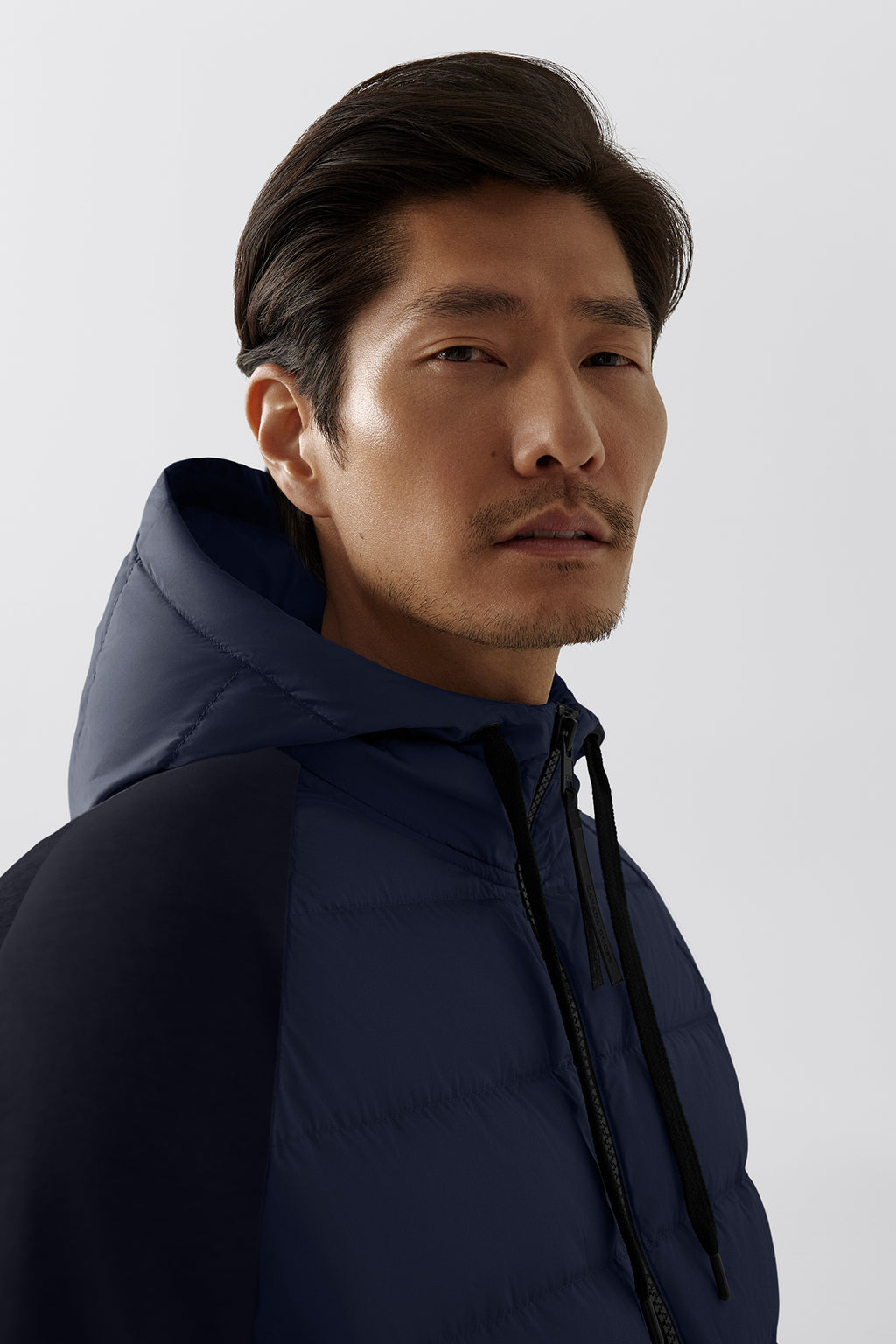 HyBridge® Huron Full Zip Hoodie (Men) - Atlantic Navy