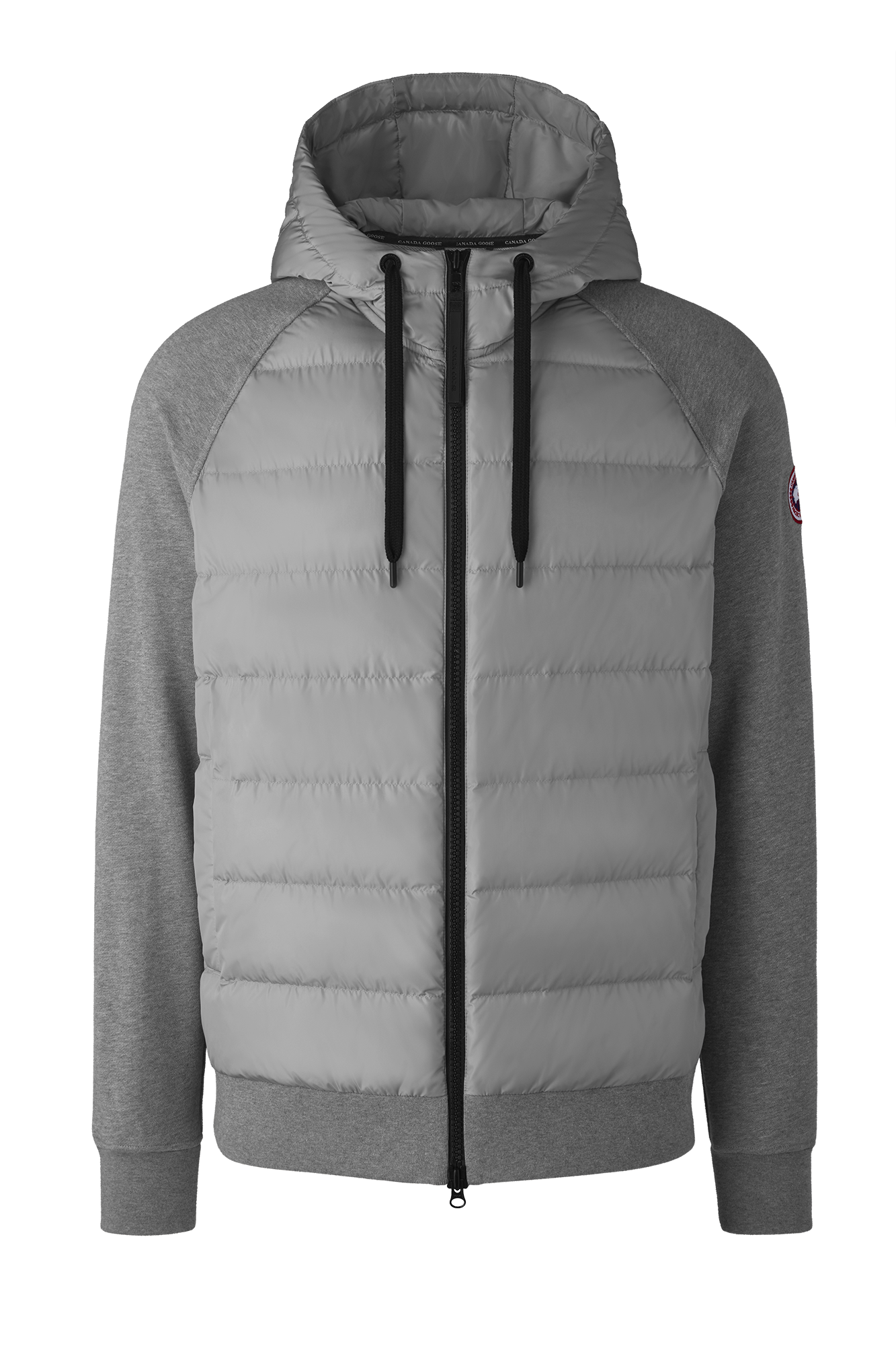 HyBridge® Huron Full Zip Hoodie (Men) - Stone Heather - Image 5