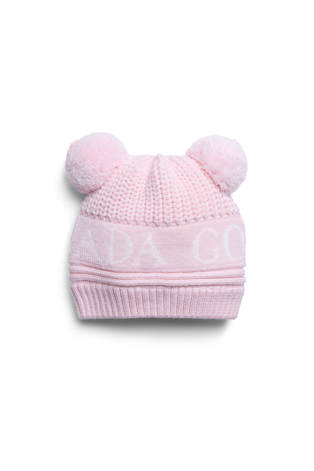 Baby Double Pom Hat (Kids) - Soft Pink - Image 3