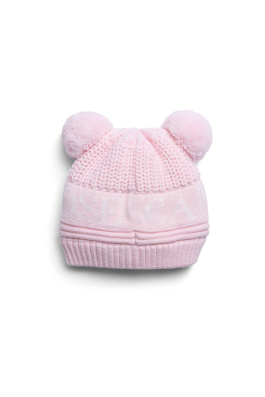 Baby Double Pom Hat (Kids) - Soft Pink - Image 4
