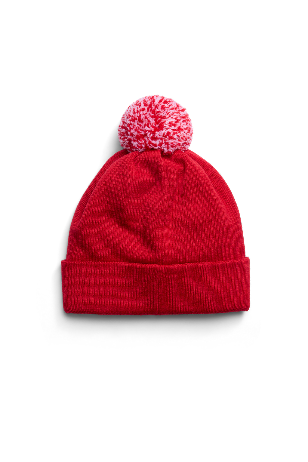 Kids Merino Pom Toque (Kids) - Red - Image 4
