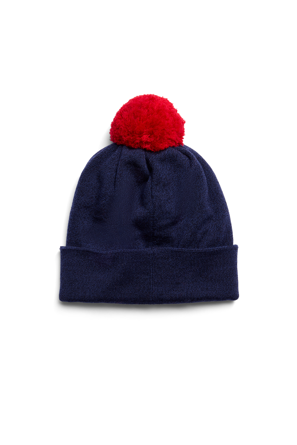 Kids Merino Pom Toque (Kids) - Navy Heather - Image 4