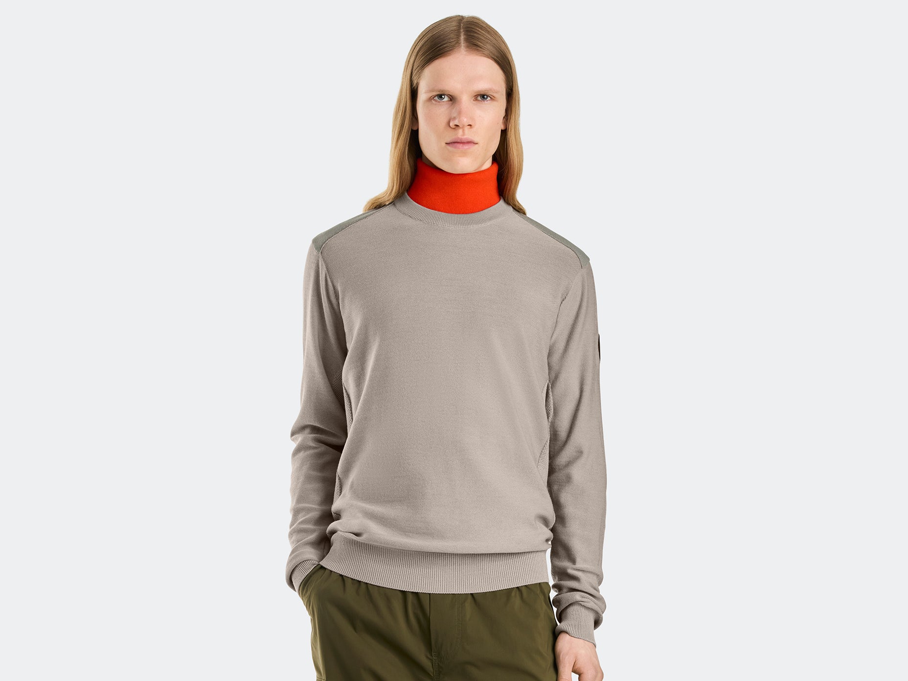 Dartmouth Crewneck Sweater Black Label (Men) - Limestone