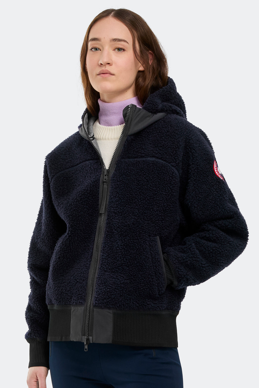 Simcoe Oversized Hoodie Kind High Pile Fleece (Women) - Atlantic Navy