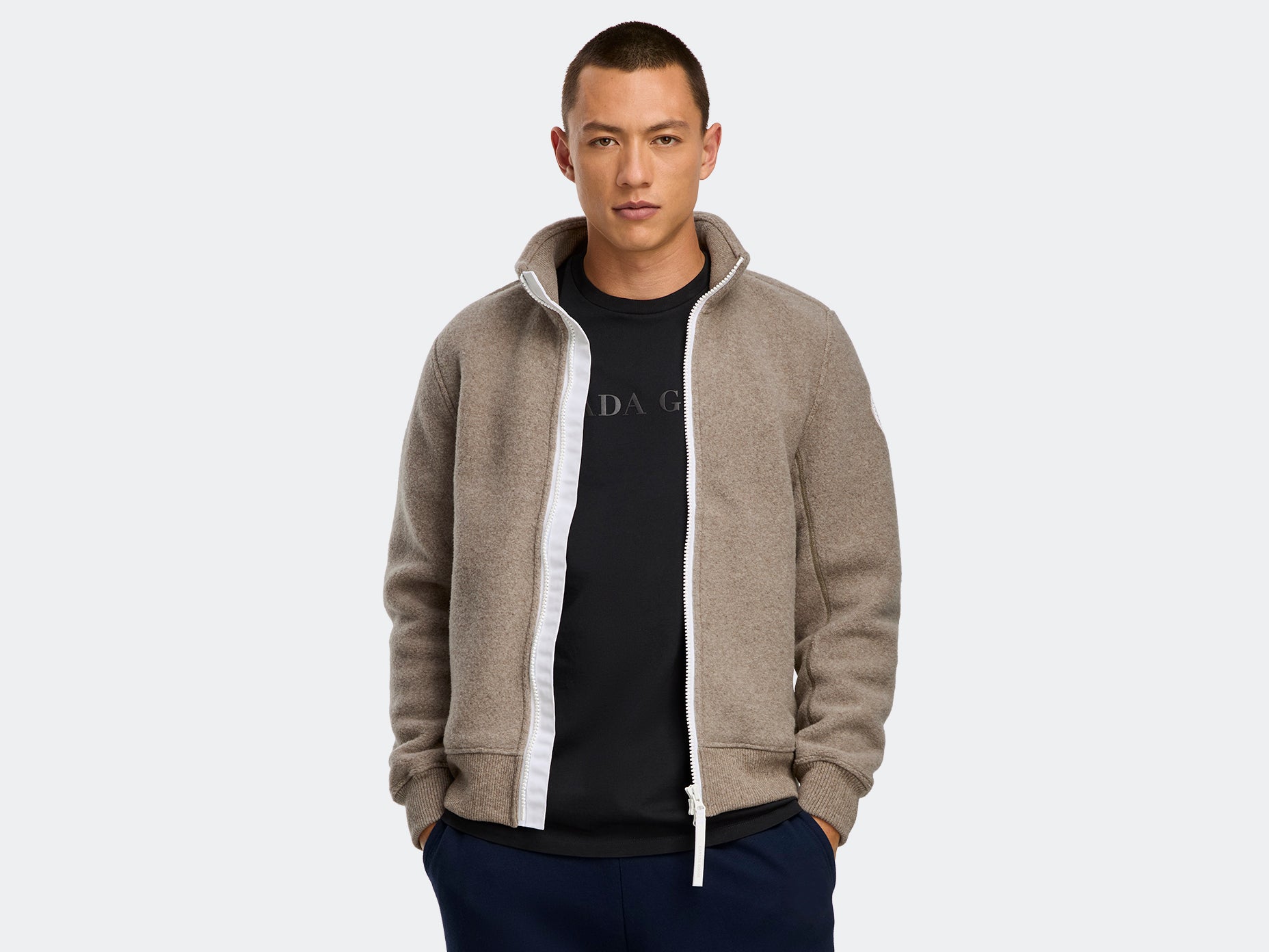 Lawson Jacket Kind Fleece HUMANATURE (Men) - Tan Heather