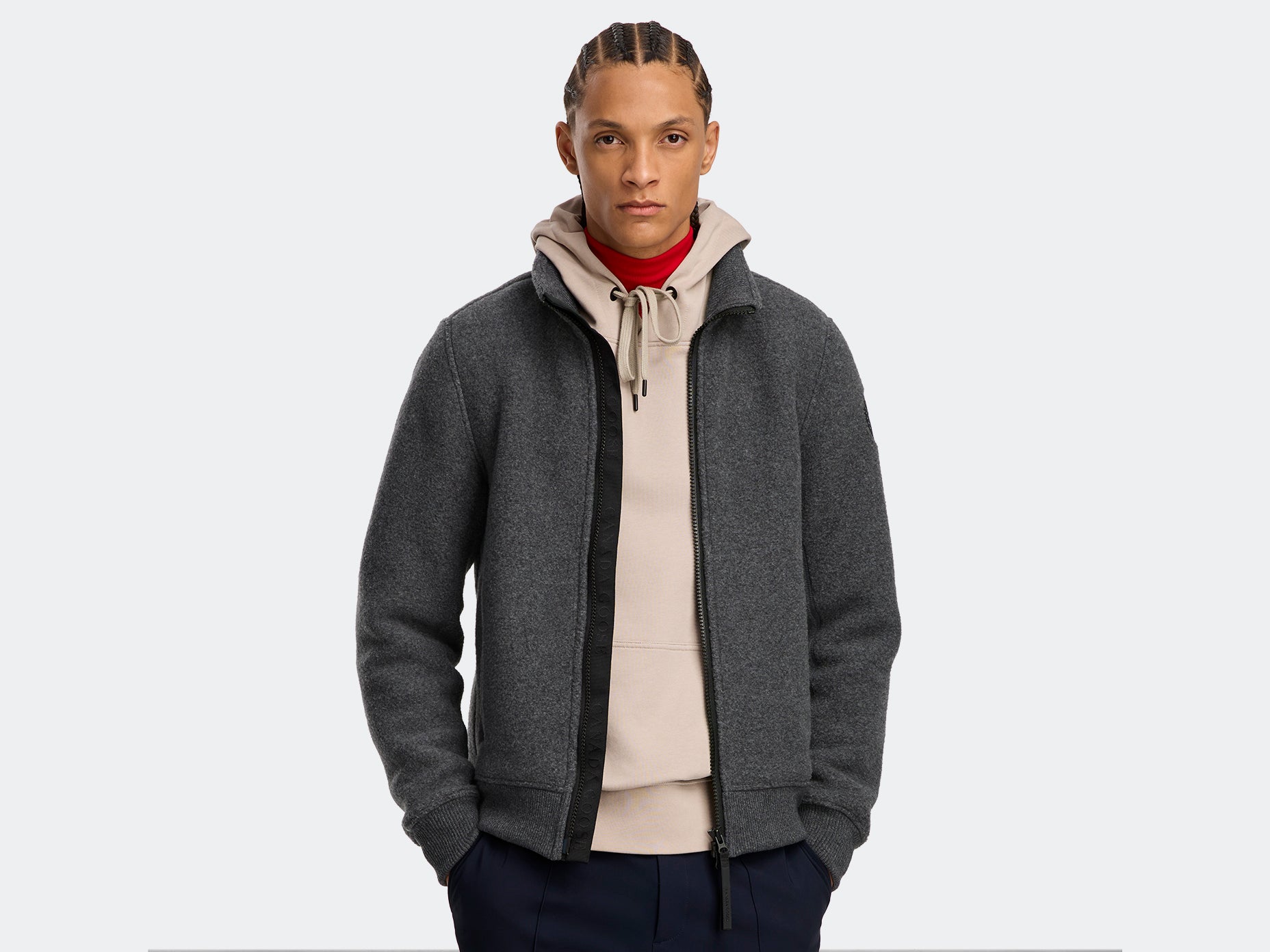 Lawson Fleece Jacket Black Label - Quarry Grey