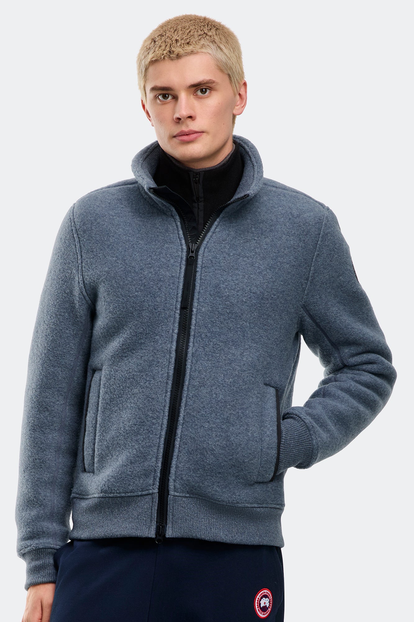Lawson Fleece Jacket Black Label - Ozone Blue