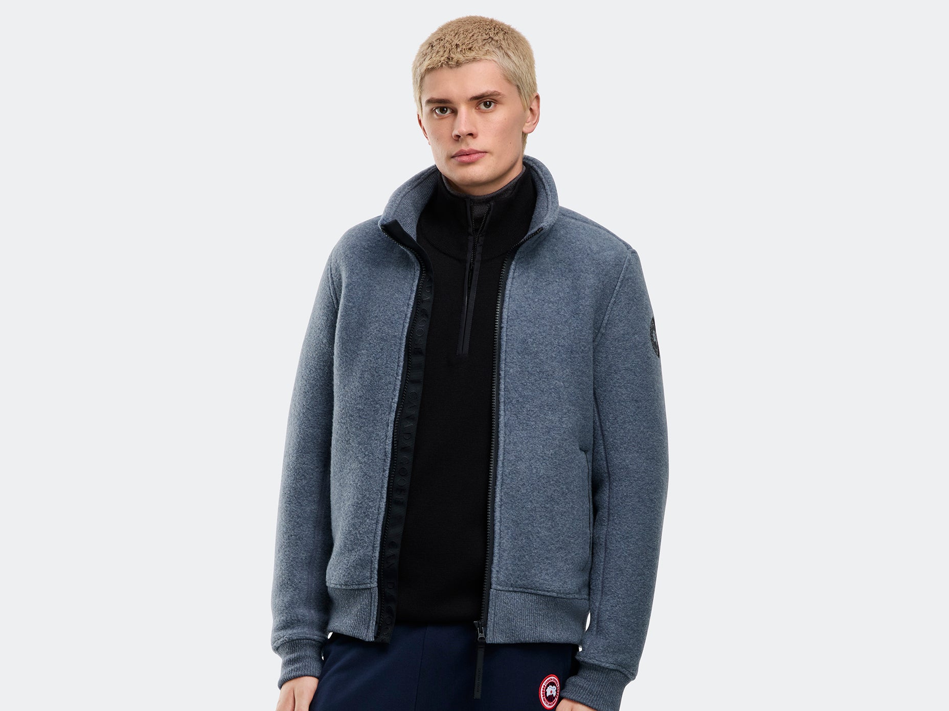 Lawson Fleece Jacket Black Label - Ozone Blue
