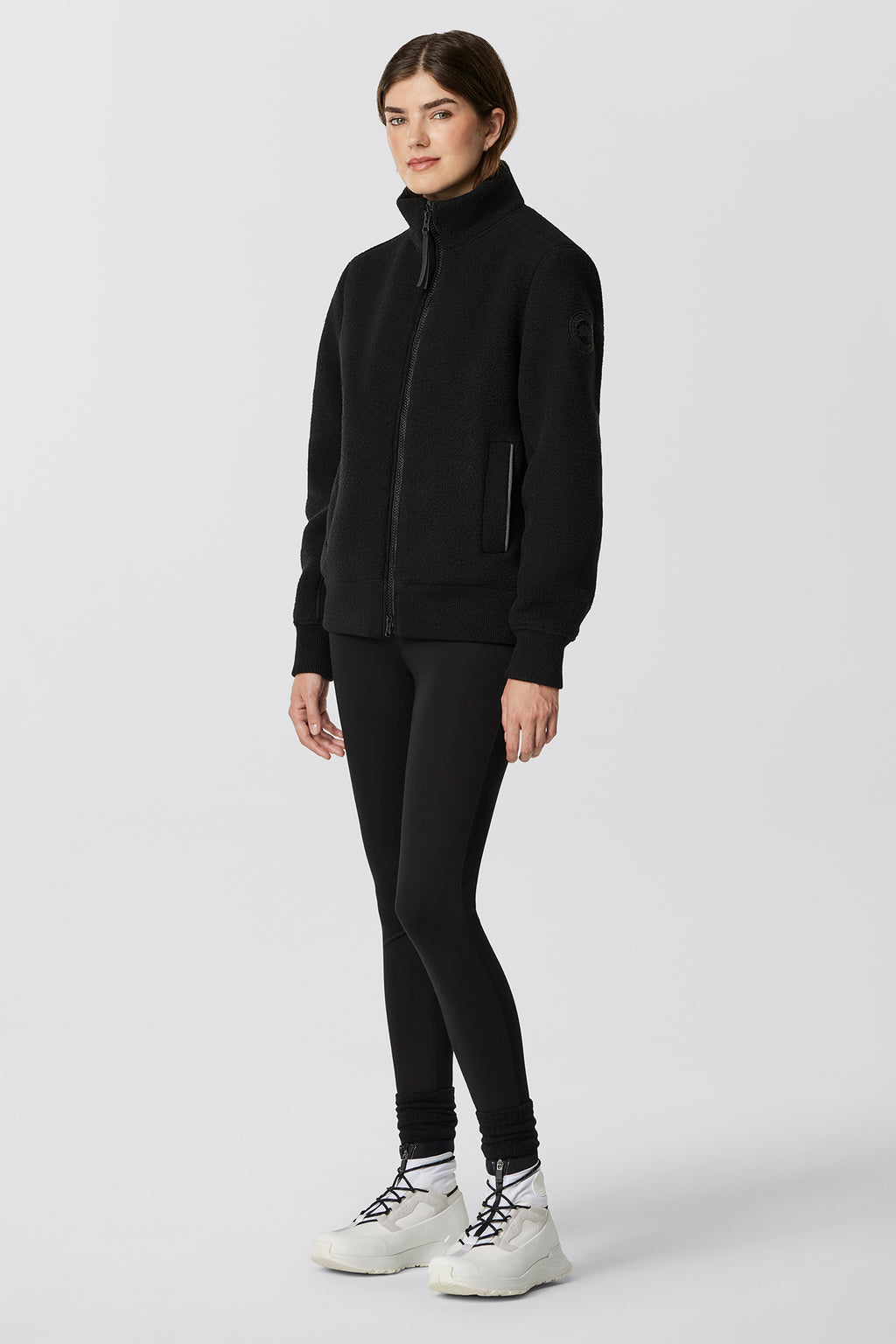 Insulated Lawson Fleece Jacket - Black