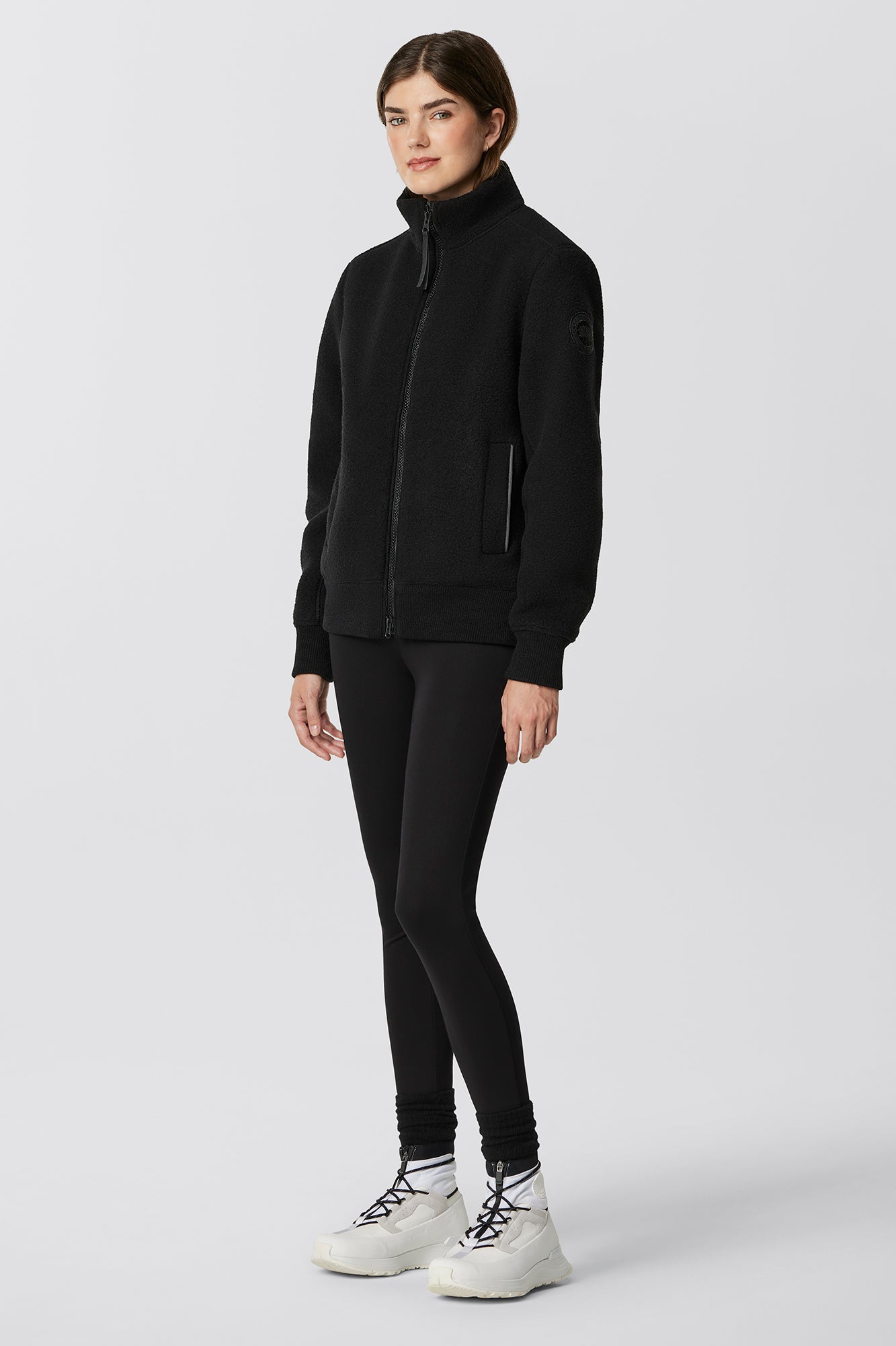 Insulated Lawson Fleece Jacket - Black
