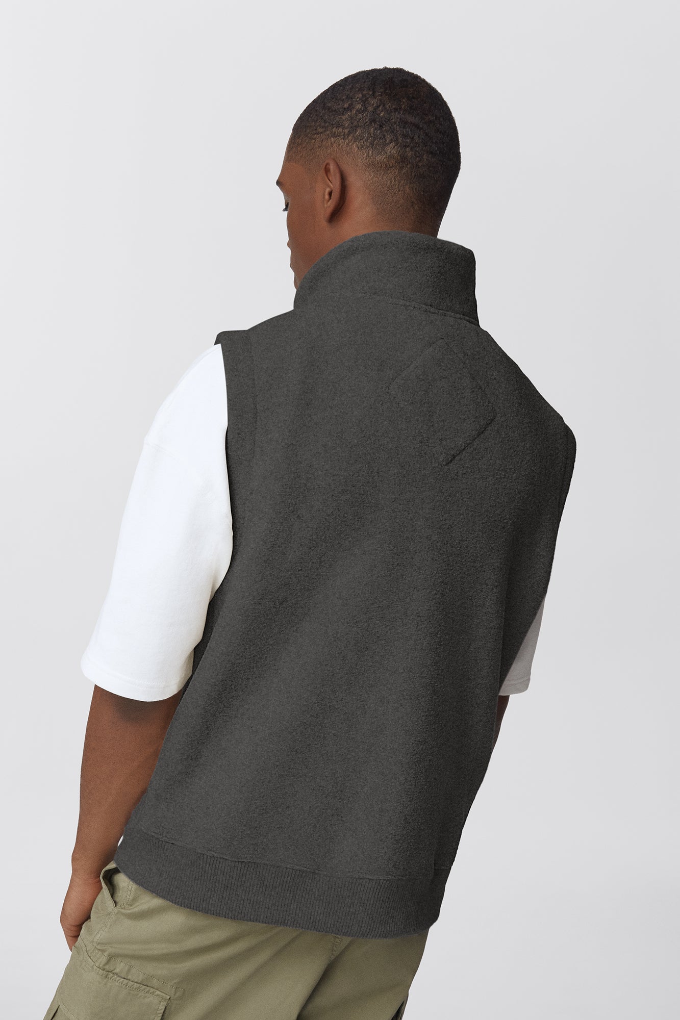 Mersey Black Label Fleece Vest (Men) - Quarry Grey