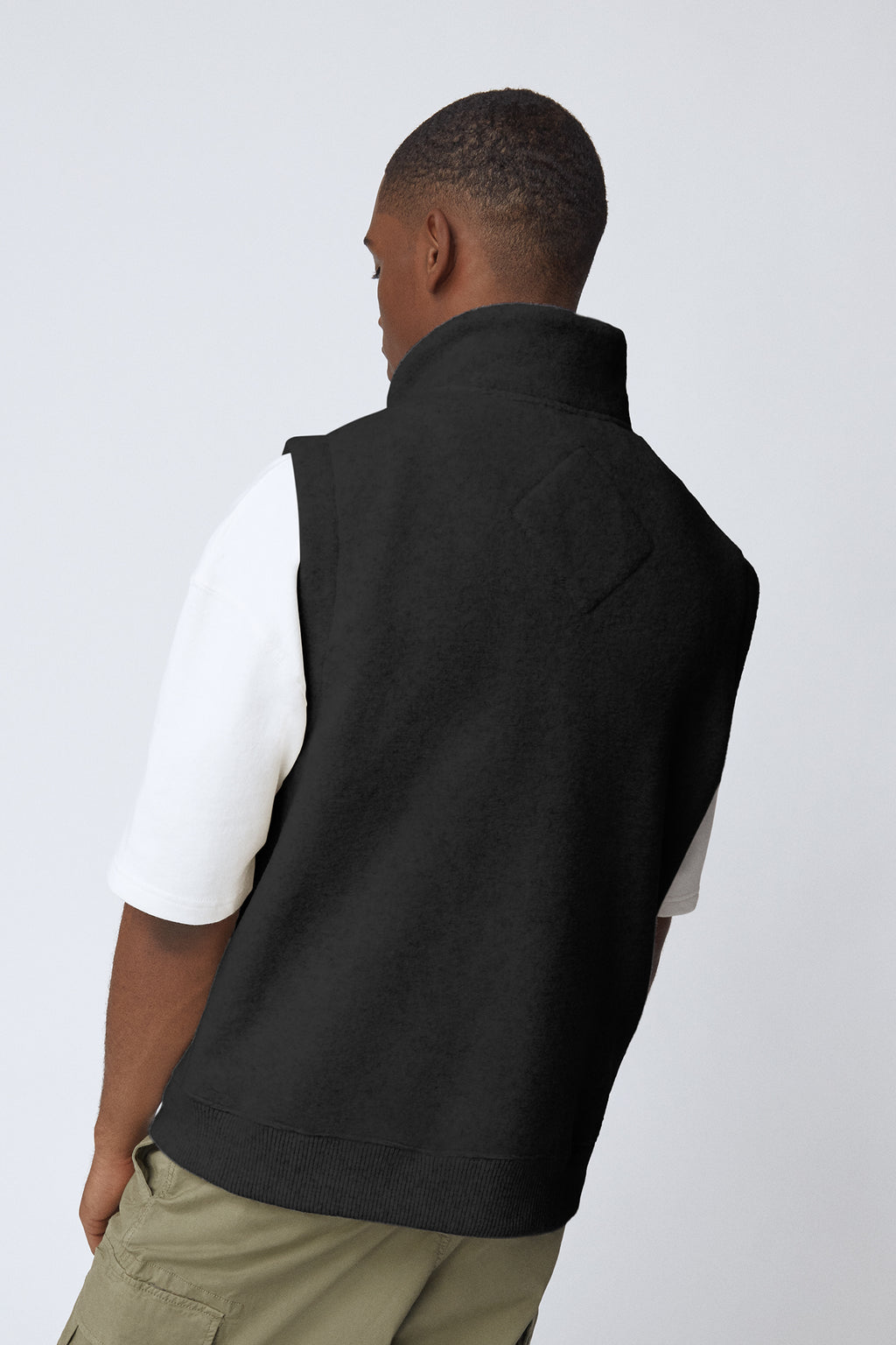Mersey Vest Kind Fleece (Men) - Black