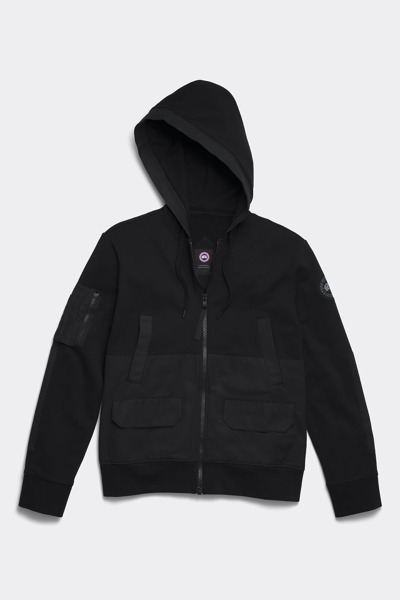Ferris Full Zip Hoodie (Men) - Black - Image 6
