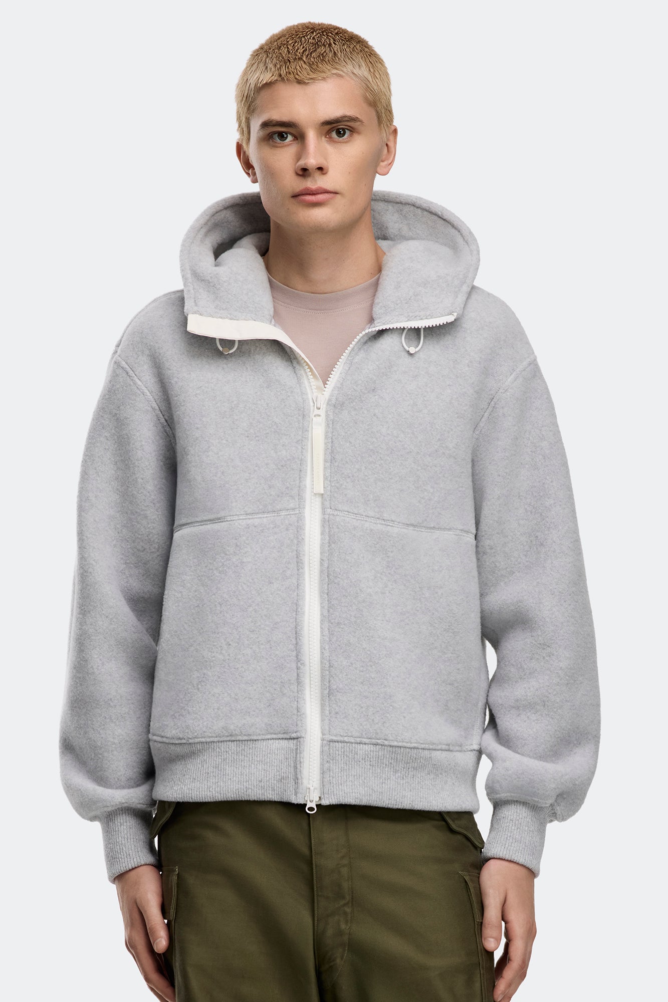 Chilliwack Fleece Bomber White Label (Men) - Silverbirch Heather - Image 2