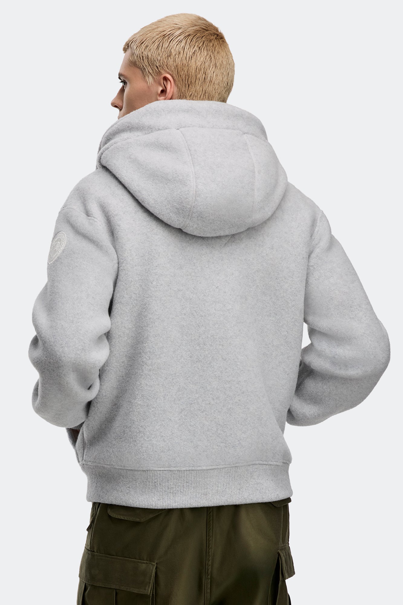 Chilliwack Fleece Bomber White Label (Men) - Silverbirch Heather - Image 4