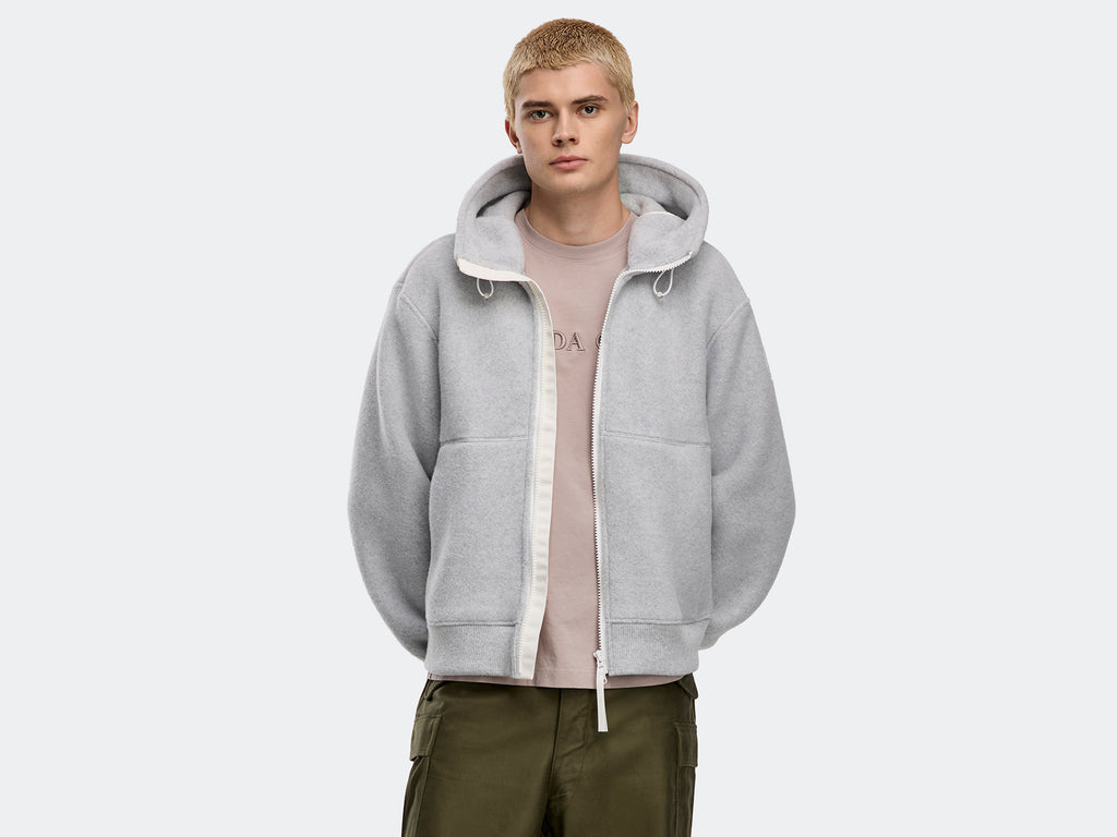 Chilliwack Fleece Bomber White Label (Men) - Silverbirch Heather