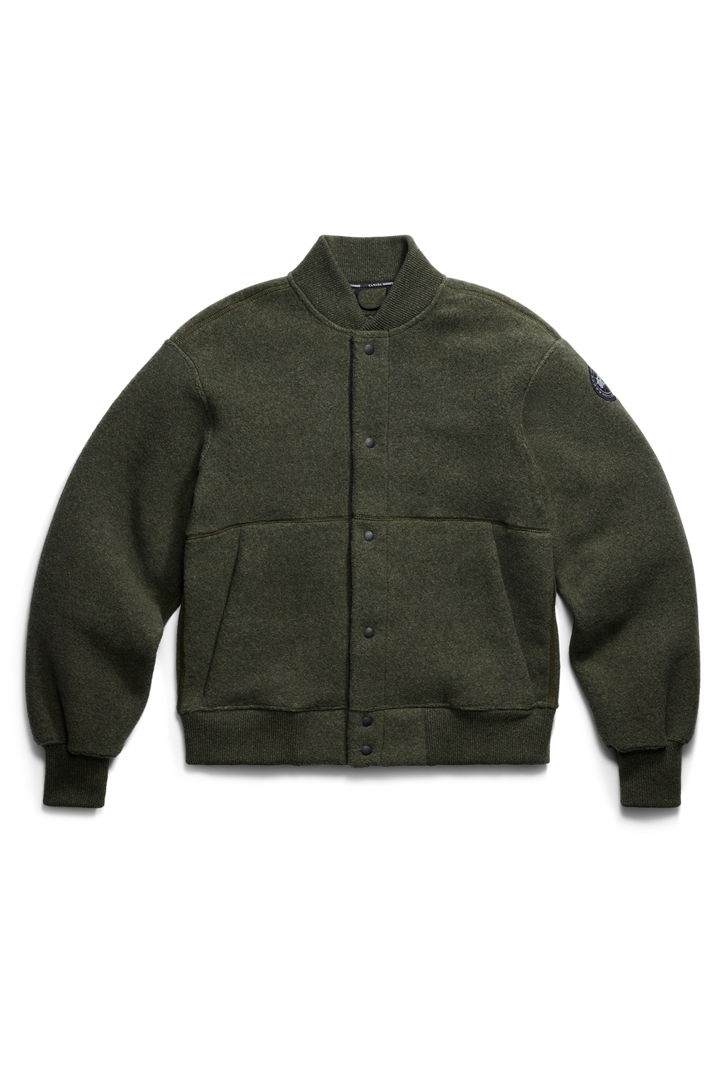 Hudson Fleece Bomber Black Label (Men) - Dark Sage - Image 5