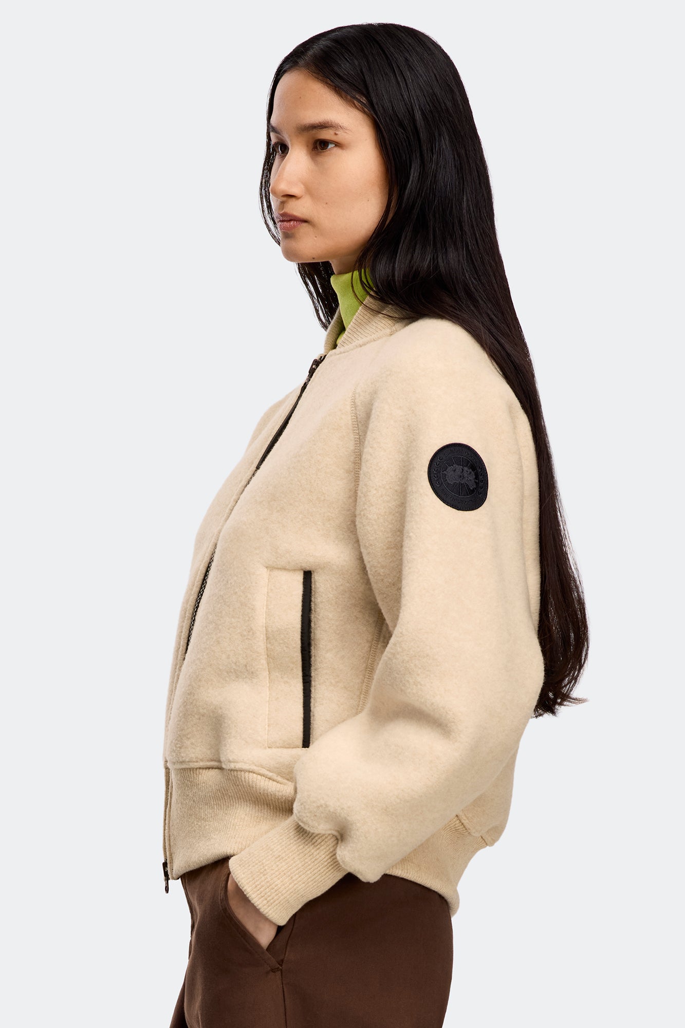 Sierra Fleece Bomber Black Label - Light Tan