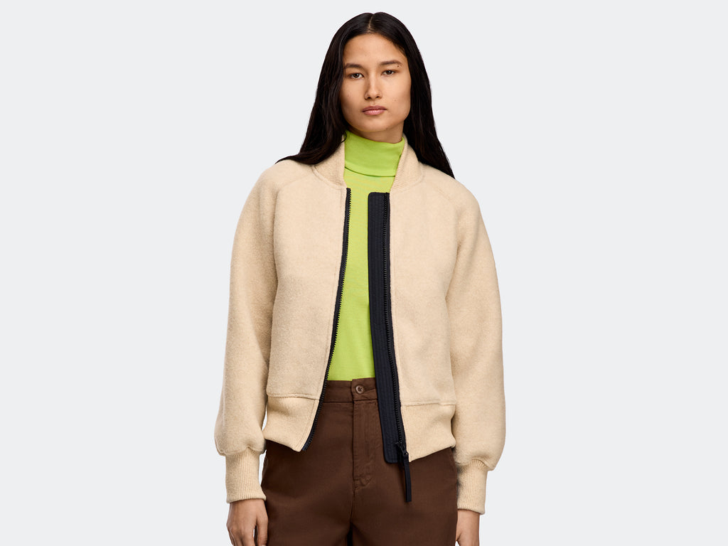 Sierra Fleece Bomber Black Label - Light Tan